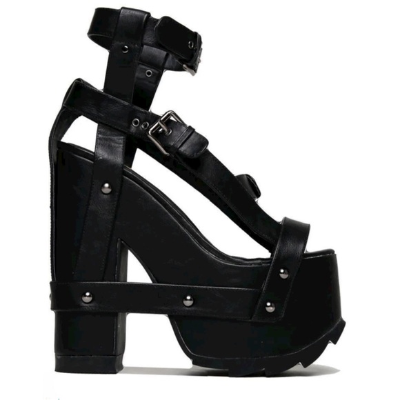 Y.R.U. MIDNIGHT NIGHTCALL PLATFORM HEELS - Picture 10 of 12